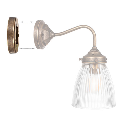 Fisher wall light with pattress