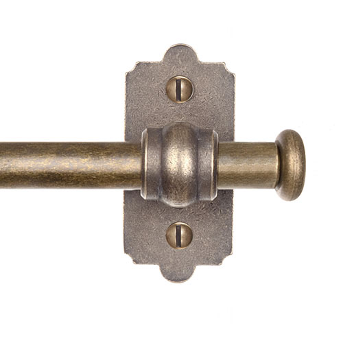 Sleeve bracket with button finial