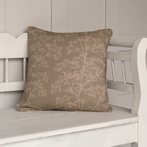 Cow Parsley Cushion Cover in Soft Green