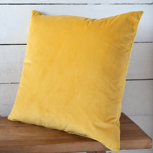 Cushion Cover in Saffron Hunstanton Velvet