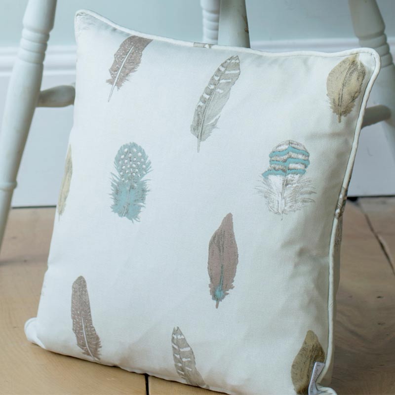 Cushion Cover in Stone Featherdown