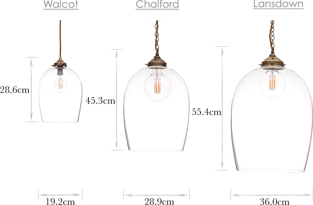 Walcot/Chalford/Lansdown Sizes