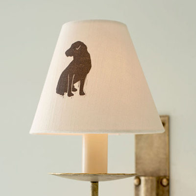 Black Labrador Candle Shade