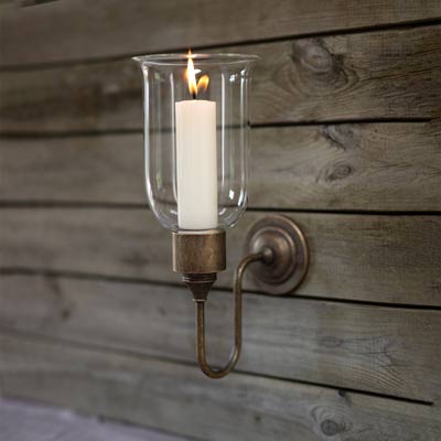 Hurricane Candle Sconce