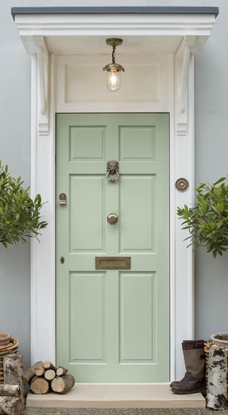 Antiqued Brass Front Door Furniture