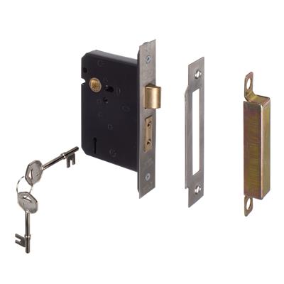 Mortice lock set for lever handles