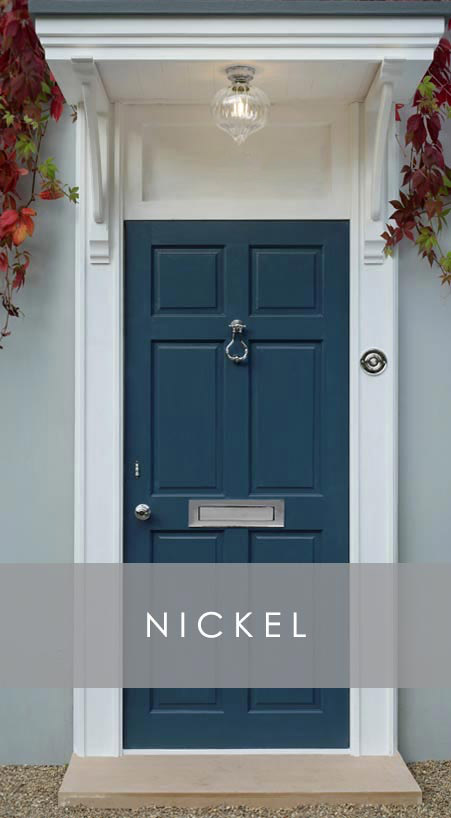 Nickel front door furniture 