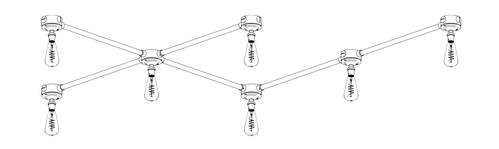 Ceiling rose conduit configuration