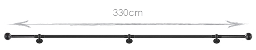 3m curtain poles