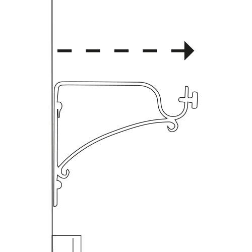Extended bracket drawing