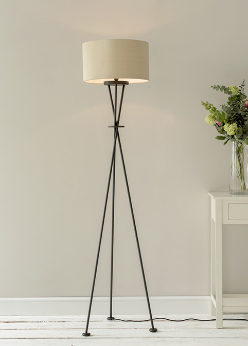 Lifestyle floor lamps and shades