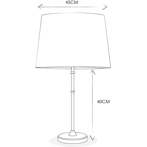 Large lamp shade size