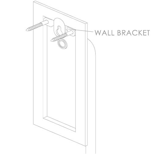 Keyhole bracket reverse