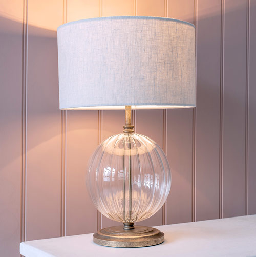 Harleston Table Lamp with linen shade