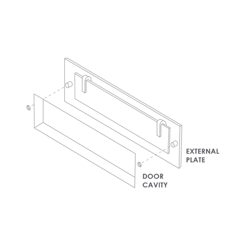 External plate fitting