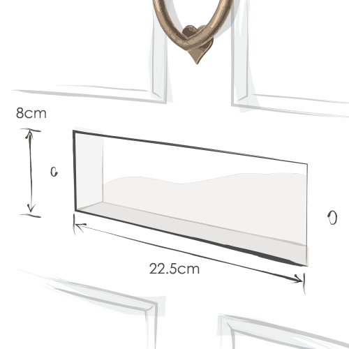 Door Cavity for Small Letter Plate