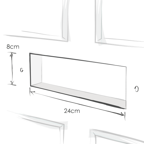 Maximum door cavity for internal plate