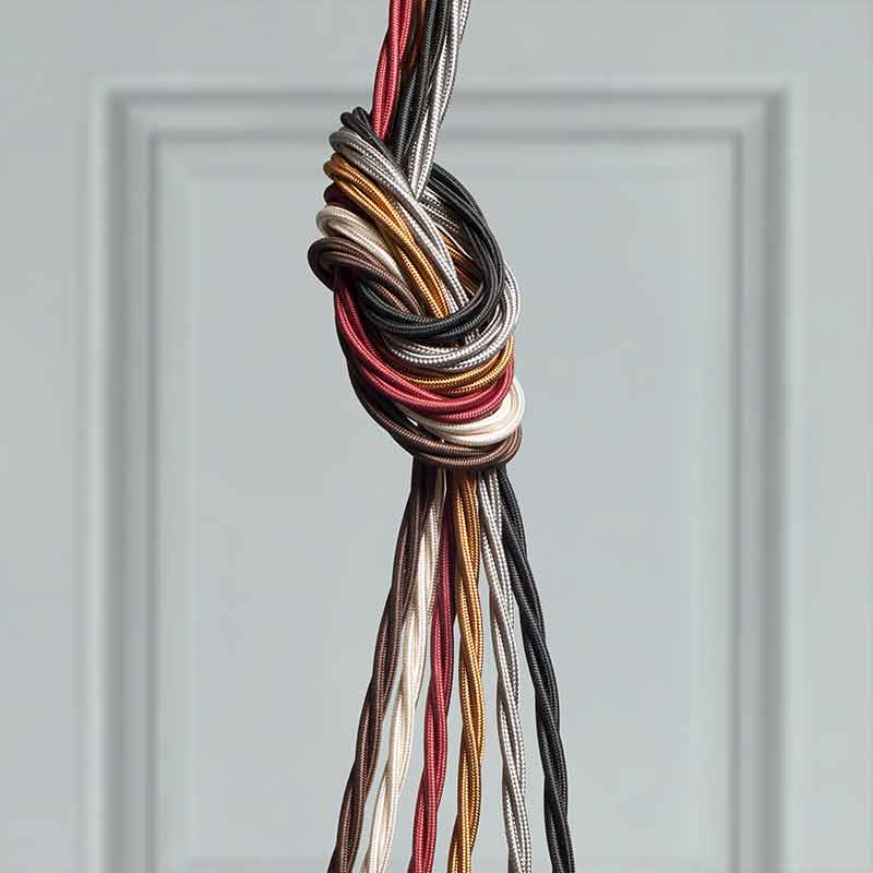Knot of braided cable
