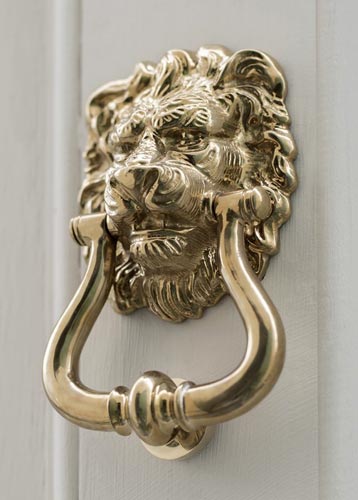 Polished Brass Lion Knocker