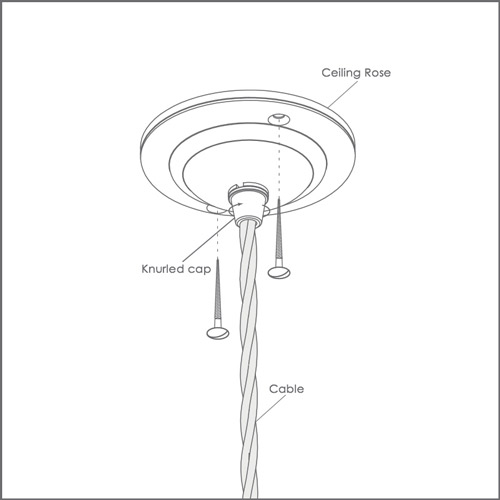 Ceiling Rose Fitting Diagram