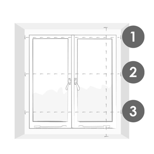 Measuring a recessed window 