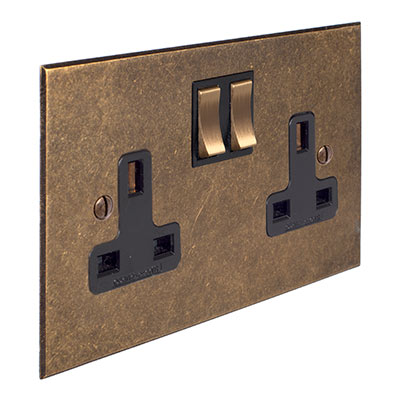 13amp 2 Gang Plug Socket