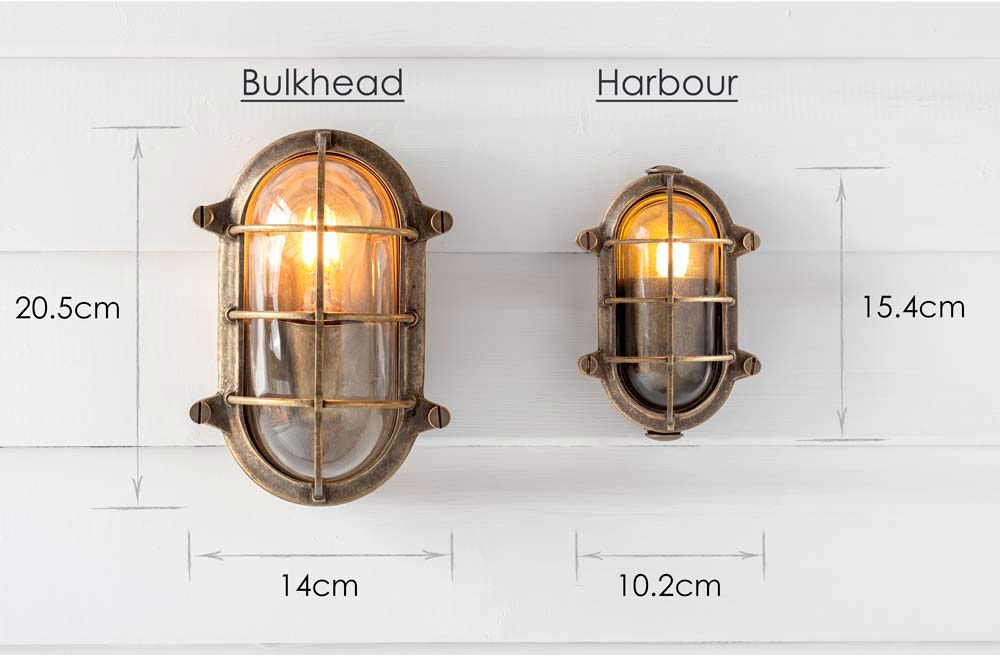 Harbour and Bulkhead Comparison Sizes