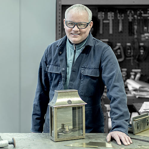 Lee Saxby with Peacock Lantern