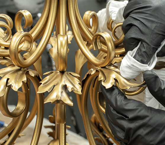 Layering matt black into the old gold paint 