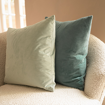 Cushions in Hunstanton Velvet