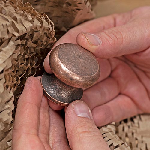 Large Napier Knob in Heritage Copper